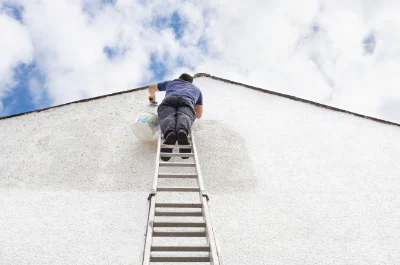 Peinture extérieure au Cheix — façades et ravalement